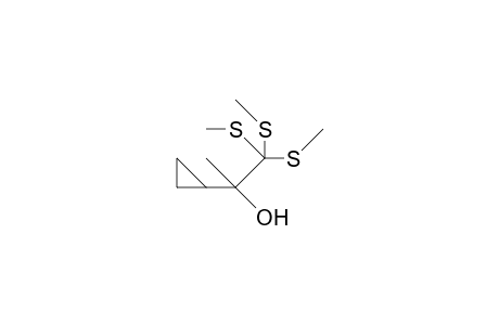 2-Cyclopropyl-2-hydroxy-1,1,1-tris-(methylthio)-propane
