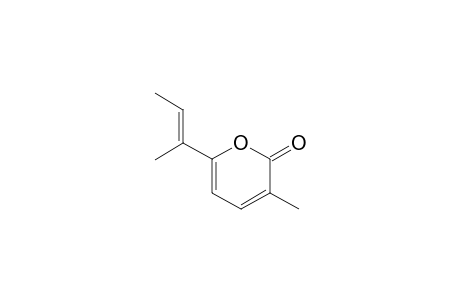 6-[(E)-but-2-en-2-yl]-3-methylpyran-2-one