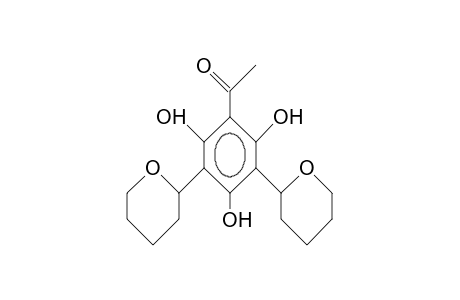 2',4',6'-Trihydroxy-3',5'-bis(tetrahydro-pyran-2-yl)-acetophenone