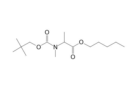 Alanine, N-methyl-N-neopentyloxycarbonyl-, pentyl ester