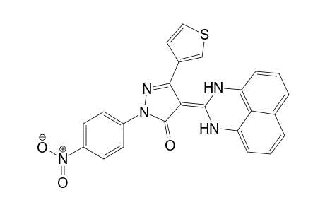 2-[3-Thienyl-1-(4-nitrophenyl)-5-oxo-pyrazol-4-yl]-perimidine