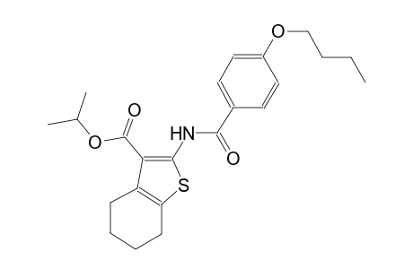 isopropyl 2-[(4-butoxybenzoyl)amino]-4,5,6,7-tetrahydro-1-benzothiophene-3-carboxylate