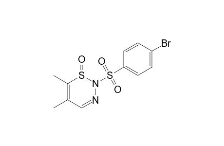 2-(4-BROMBENZENESULFONYL)-5,6-DIMETHYL-2H-1,2,3-THIADIAZINE-1-OXIDE