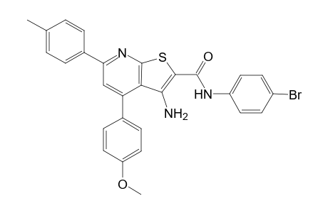 3-amino-N-(4-bromophenyl)-4-(4-methoxyphenyl)-6-(4-methylphenyl)thieno[2,3-b]pyridine-2-carboxamide