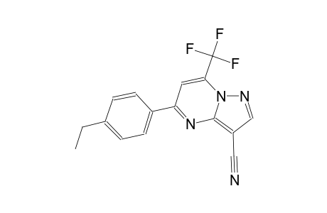 5-(4-ethylphenyl)-7-(trifluoromethyl)pyrazolo[1,5-a]pyrimidine-3-carbonitrile