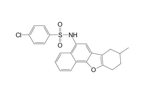 4-Chloranyl-N-(8-methyl-7,8,9,10-tetrahydronaphtho[1,2-b][1]benzofuran-5-yl)benzenesulfonamide