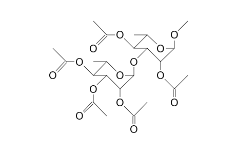 Methyl 2,4-di-O-acetyl-3-O-(2,3,4-tri-O-acetyl.alpha.-L-rhamnopyranosyl).alpha.-L-rhamnopyranoside