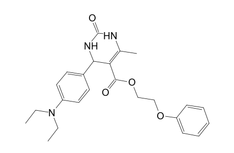 2-Phenoxyethyl 4-[4-(diethylamino)phenyl]-6-methyl-2-oxo-1,2,3,4-tetrahydro-5-pyrimidinecarboxylate