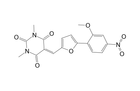 5-{[5-(2-methoxy-4-nitrophenyl)-2-furyl]methylene}-1,3-dimethyl-2,4,6(1H,3H,5H)-pyrimidinetrione