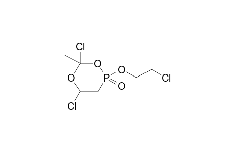 1-OXO-1-(BETA-CHLOROETHOXY)-2,4-DIOXA-3,5-DICHLORO-3-METHYLPHOSPHACYCLOHEXANE