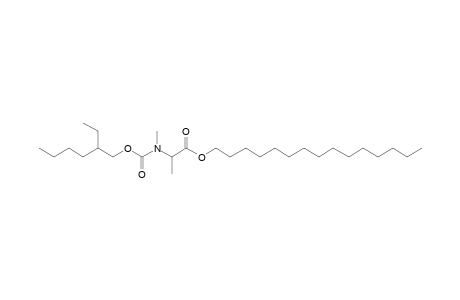 dl-Alanine, N-methyl-N-(2-ethylhexyloxycarbonyl)-, pentadecyl ester