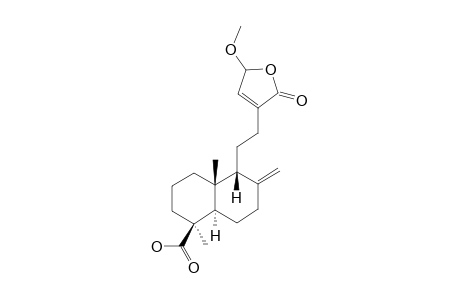 15-METHOXY-PINUSOLIDIC-ACID;15-METHOXY-8(17),13-LABDADIEN-16,15-OLIDE-19-OIC-ACID