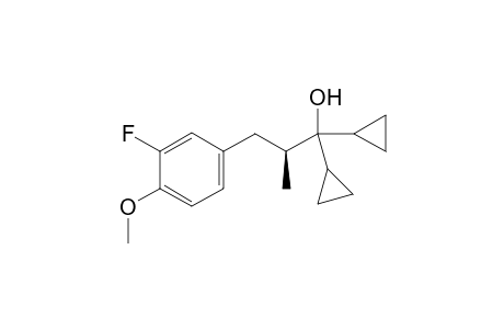 (S)-1,1-dicyclopropyl-3-(3-fluoro-4-methoxyphenyl)-2-methylpropan-1-ol