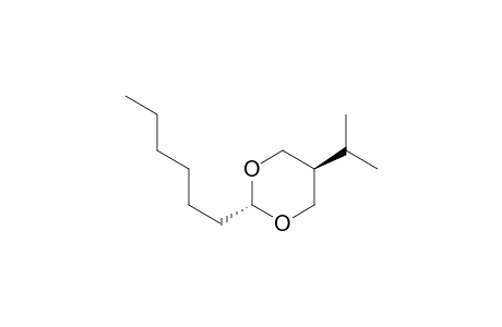 trans-5-(1-Methylethyl)-2-n-hexyl-1,3-dioxane