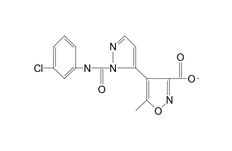 4-{1-[(m-chlorophenyl)carbamoyl]pyrazol-5-yl}-5-methyl-3-isoxazolecarboxylic acid, methyl ester