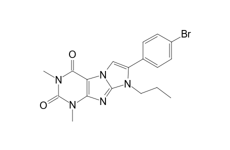 7-(4-Bromophenyl)-1,3-dimethyl-8-propyl-1H-imidazo[2,1-f]purine-2,4(3H,8H)-dione
