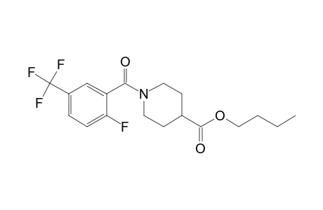 Isonipecotic acid, N-(2-fluoro-5-trifluoromethylbenzoyl)-, butyl ester