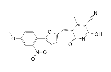 (5Z)-2,6-diketo-5-[[5-(4-methoxy-2-nitro-phenyl)-2-furyl]methylene]-4-methyl-nicotinonitrile