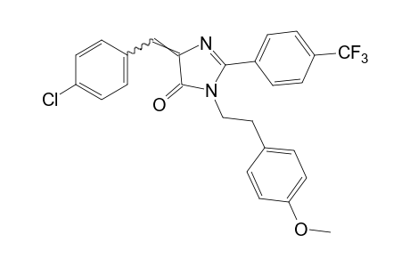 4-(p-CHLOROBENZYLIDENE)-1-(p-METHOXYPHENETHYL)-2-(alpha,alpha,alpha-TRIFLUORO-p-TOLYL)-2-IMIDAZOLIN-5-ONE