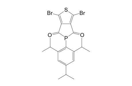 1,3-dibromo-5-(2,4,6-triisopropylphenyl)thieno[3,4-c]phosphole-4,6-dione