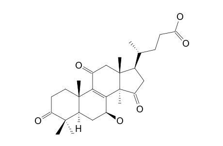 LUCIDENIC-ACID-A;7-BETA-HYDROXY-4,4,14-ALPHA-TRIMETHYL-3,11,15-TRIOXO-5-ALPHA-CHOL-8-EN-24-OIC-ACID