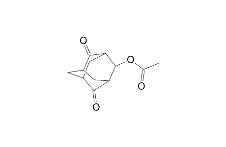 Tricyclo[3.3.1.1(3,7)]decane-2,6-dione, 4-(acetyloxy)-