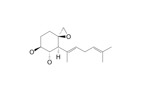 (3R,4S,5S,6S)-4-{(1E)-1,5-Dimethylhexa-1,4-dien-1-yl}-1-oxaspiro[2.5]octane-5,6-diol