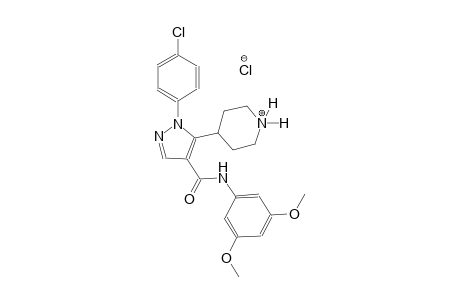 piperidinium, 4-[1-(4-chlorophenyl)-4-[[(3,5-dimethoxyphenyl)amino]carbonyl]-1H-pyrazol-5-yl]-, chloride