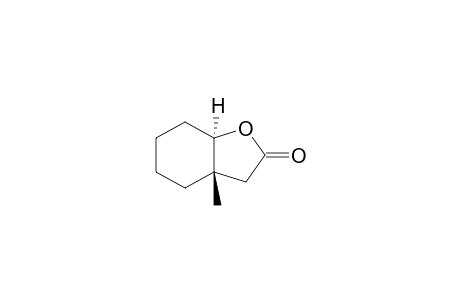 (3aS,7aR)-3a-methyl-3,4,5,6,7,7a-hexahydro-1-benzofuran-2-one