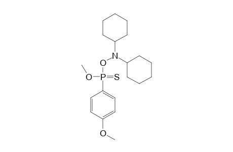 o-Methyl-hydrogen-(4-methoxyphenyl)-phosphonothioate-dicyclohexylamonium-salt