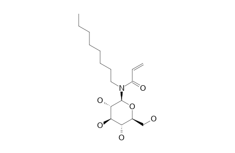 N-(BETA-D-GLUCOPYRANOSYL)-N-OCTYLACRYLAMIDE;ENDO-ROTAMER