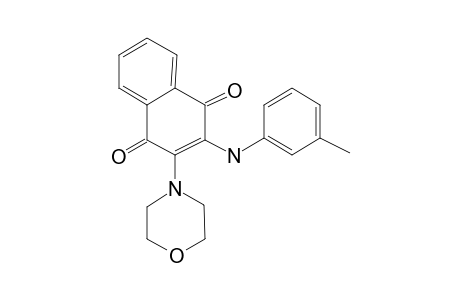 [1,4]Naphthoquinone, 2-morpholin-4-yl-3-m-tolylamino-