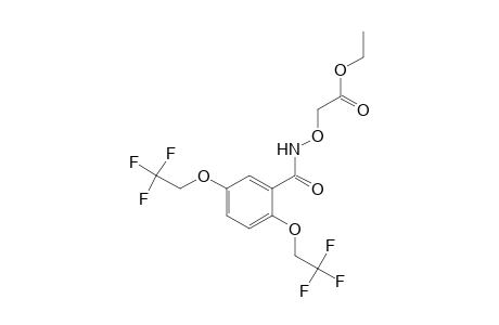 {[2,5-BIS(2,2,2-TRIFLUOROETHOXY)BENZAMIDO]OXY}ACETIC ACID, ETHYL ESTER