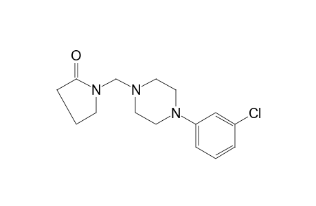 1-{[1-(m-chlorophenyl)-4-pierazinyl]methyl}-2-pyrrolidinone