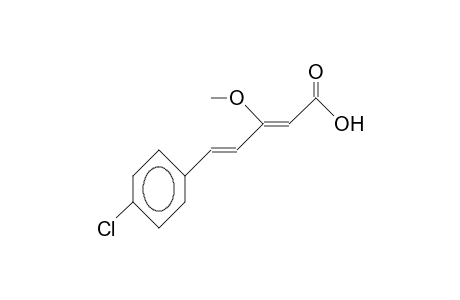 3-METHOXY-5-(PARA-CHLORPHENYL)-2,4-PENTADIENSAEURE