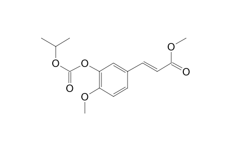 Trans-3-(isopropyloxycarbonyl)oxy-4-methoxycinnamic acid, methyl ester