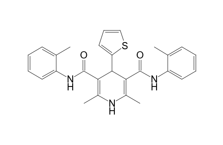 4-(2-Thienyl)-2,6-dimethyl-3,5-bis-N-(2-methylphenyl)-carbamoyl-1,4-dihydro-pyridine