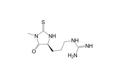 2-[3-[(4S)-1-methyl-5-oxidanylidene-2-sulfanylidene-imidazolidin-4-yl]propyl]guanidine