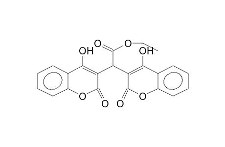 bis[4-hydroxy-2-oxo-2H-1-benzopyran-3-yl]acetic acid, ethyl ester