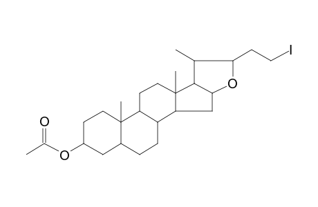 5.beta.-Cholan-16,22-epoxy-3.alpha.-ol 24-iodo-3-o-acetyl-