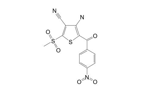 4-amino-2-mesyl-5-(4-nitrobenzoyl)thiophene-3-carbonitrile