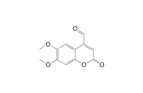 6,7-Dimethoxy-2-oxo-2H-chromen-4-carbaldehyde