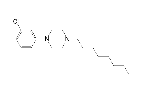 1-(3-Chlorophenyl)-4-octyl-piperazine