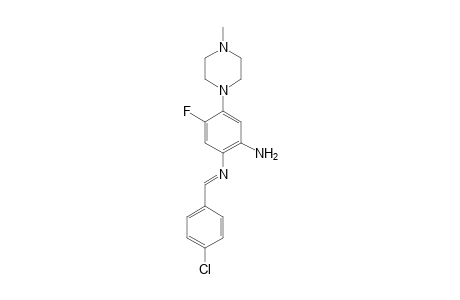 1,2-Benzenediamine, N1-4-chlorobenzylidene-5-fluoro-4-(4-methylpiperazin-1-yl)-