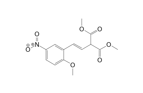 (E)-Dimethyl 2-(2-methoxy-5-nitrostyryl)malonate