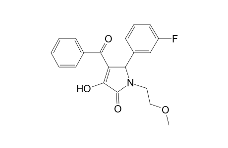 4-Benzoyl-5-(3-fluorophenyl)-3-hydroxy-1-(2-methoxyethyl)-1,5-dihydro-2H-pyrrol-2-one