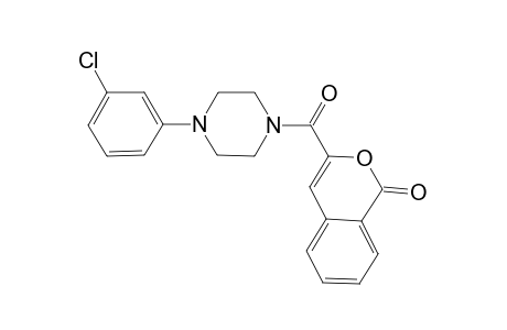 3-{[4-(3-chlorophenyl)-1-piperazinyl]carbonyl}-1H-2-benzopyran-1-one