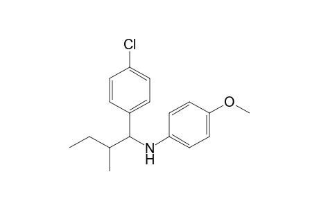 N-[1-(4-Chlorophenyl)-2-methylbutyl]-N-(4-methoxyphenyl)amine