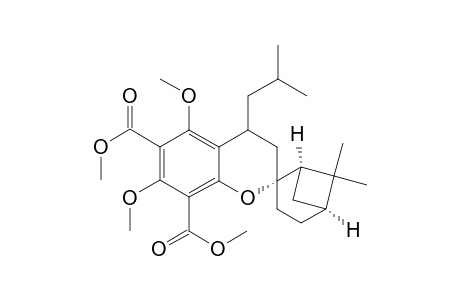 (1'R,2R,5'S)-4-isobutyl-5,7-dimethoxy-6',6'-dimethyl-spiro[chroman-2,2'-norpinane]-6,8-dicarboxylic acid dimethyl ester