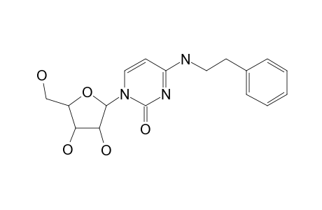 1-[3,4-Dihydroxy-5-(hydroxymethyl)oxolan-2-yl]-4-[(2-phenylethyl)amino]pyrimidin-2-one